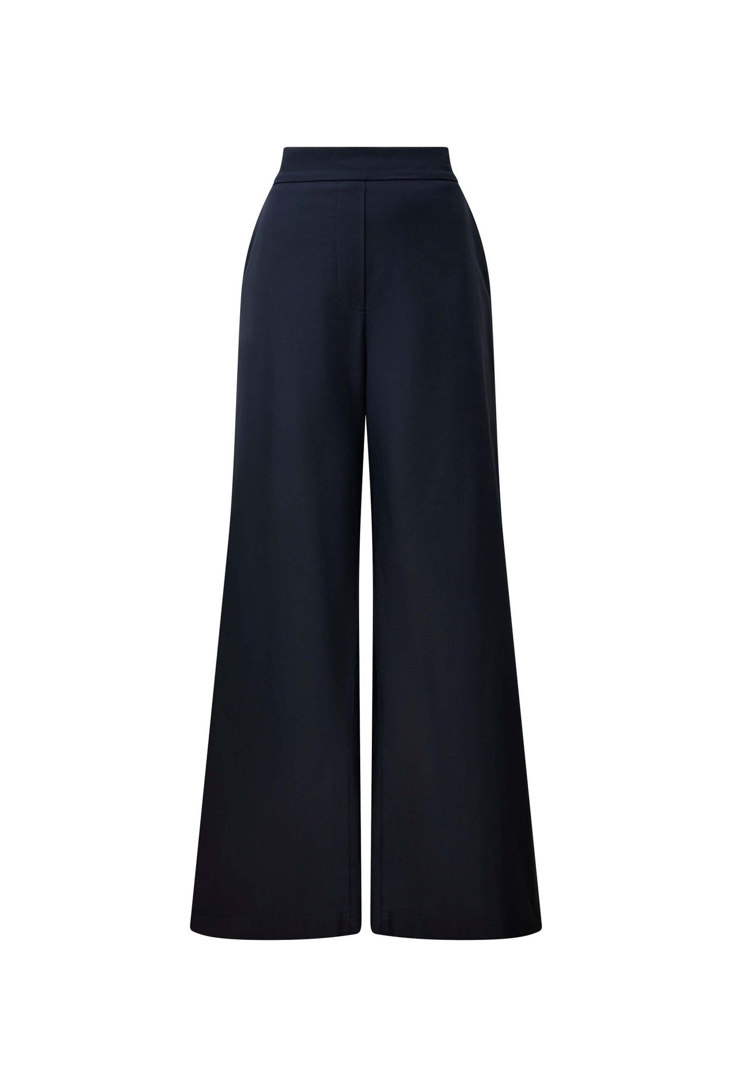 Cotton Navy Trousers