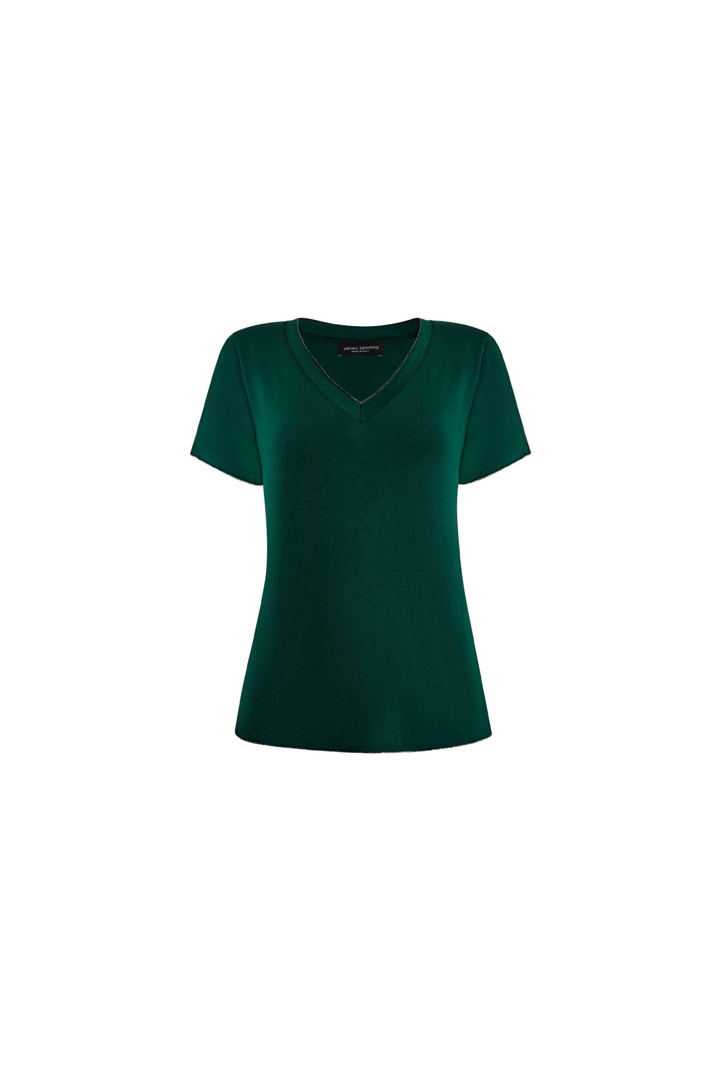 Dark Green V-neck T-shirt