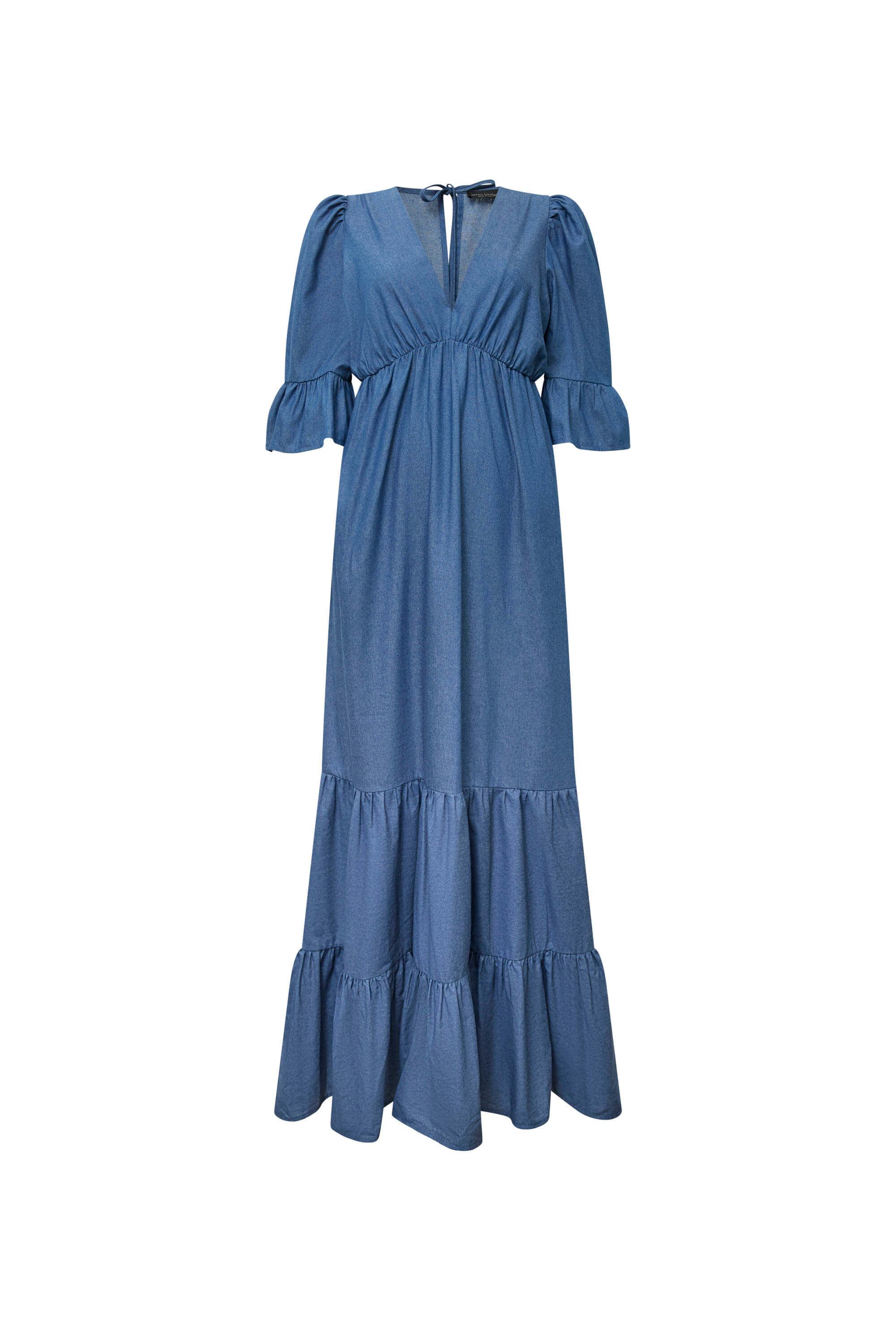 Tiered Denim Dress – Chic & Flattering Denim Style – James Lakeland