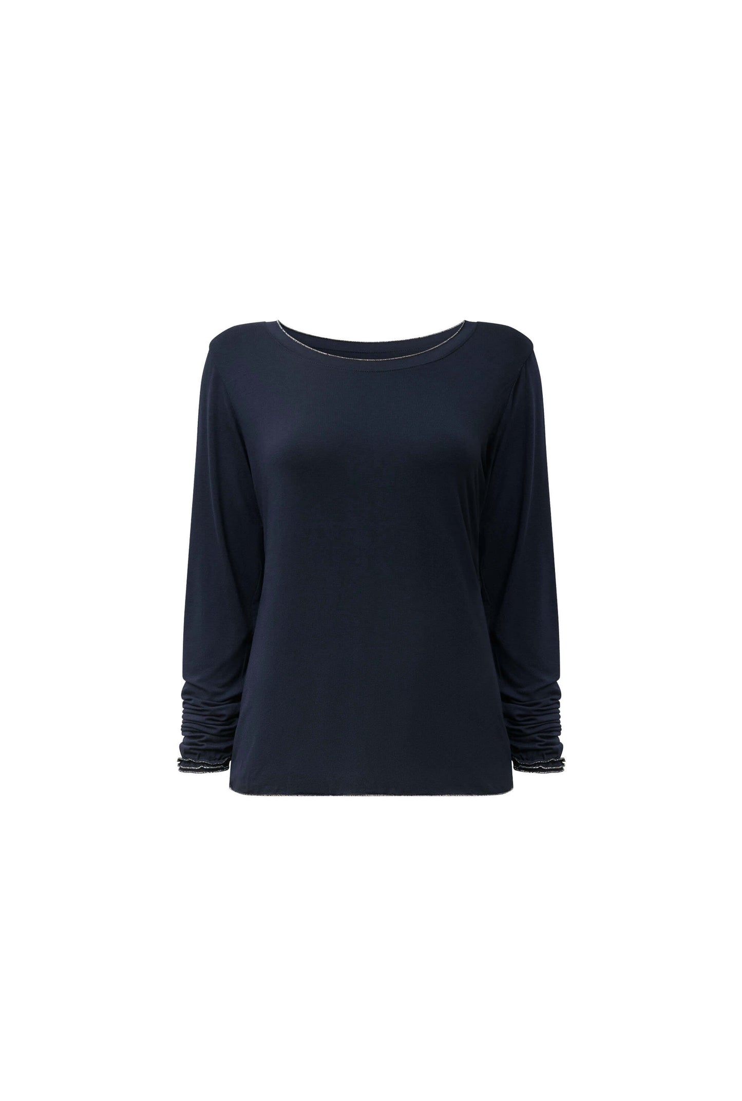 Long Sleeve Navy Top