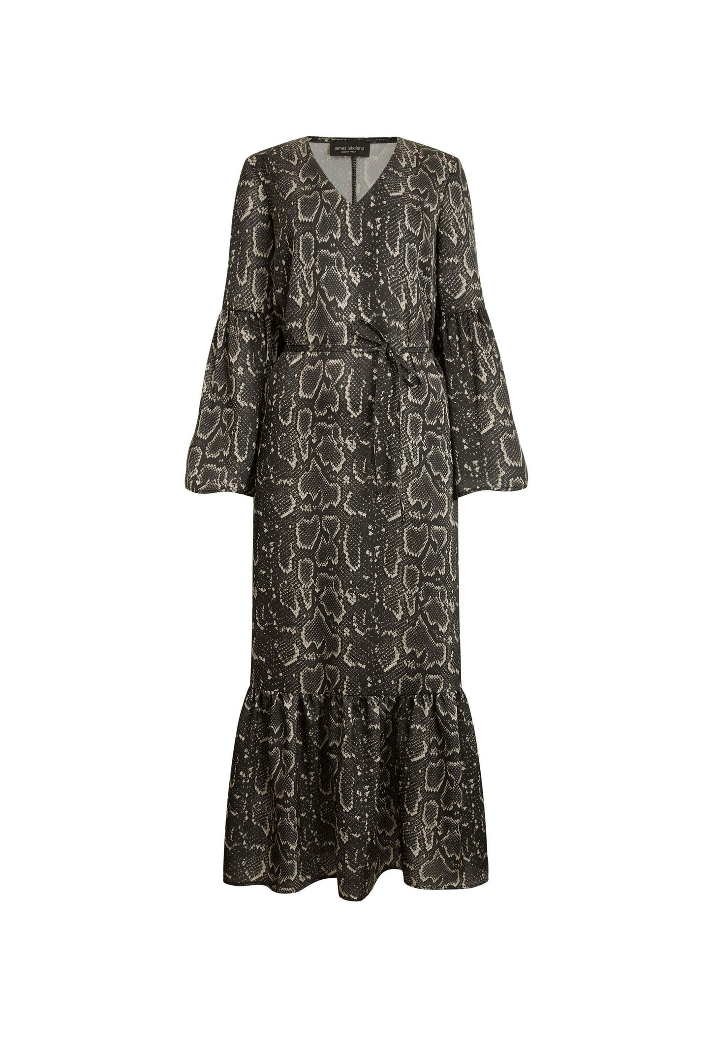 Midi Snake Brown Dress