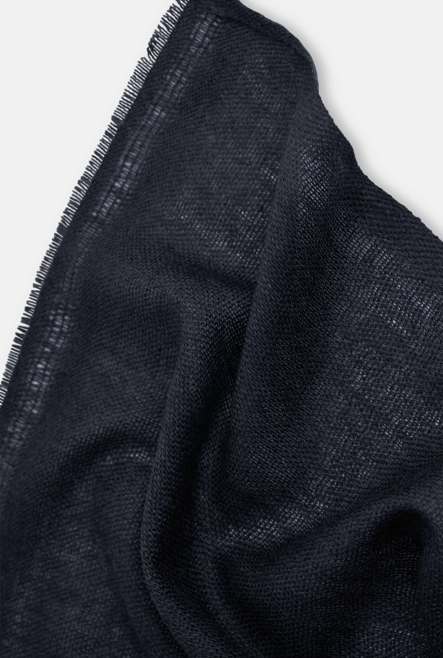 Navy 2‑ply Cashmere Scarf