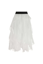 Organza Ruffled Skirt White