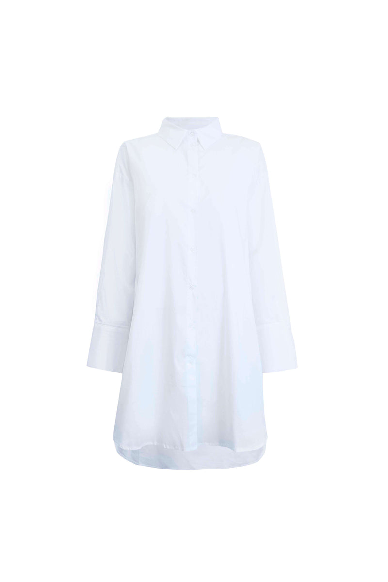 Oversized Plain Shirt White