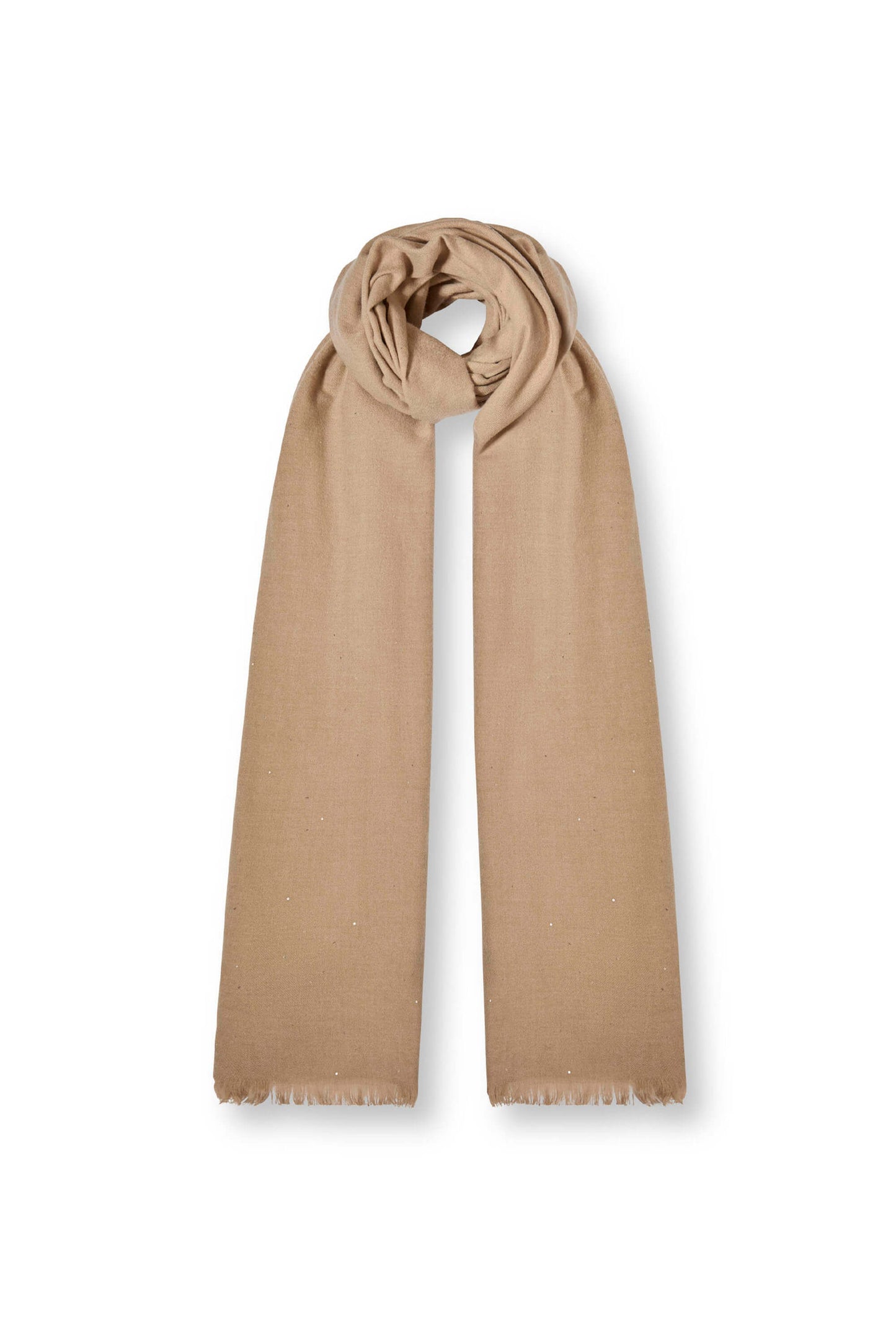 Soft Shine Beige Scarf