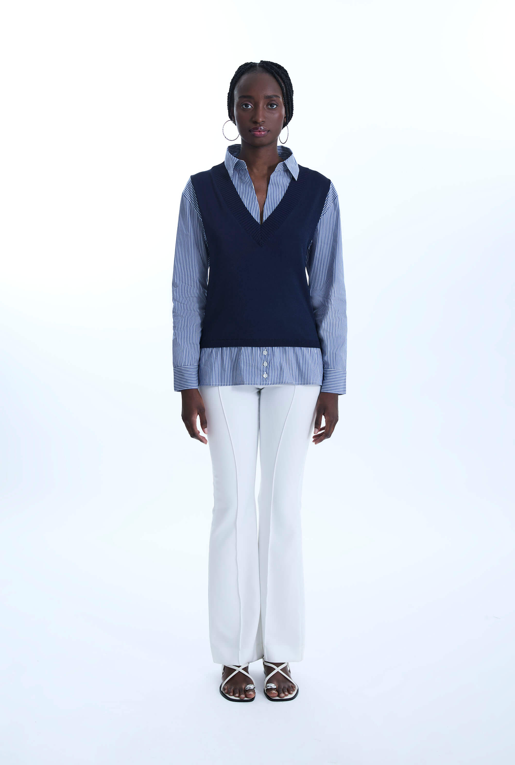 Vest Over Shirt Top: Trendy Layering Piece for Stylish Outfits