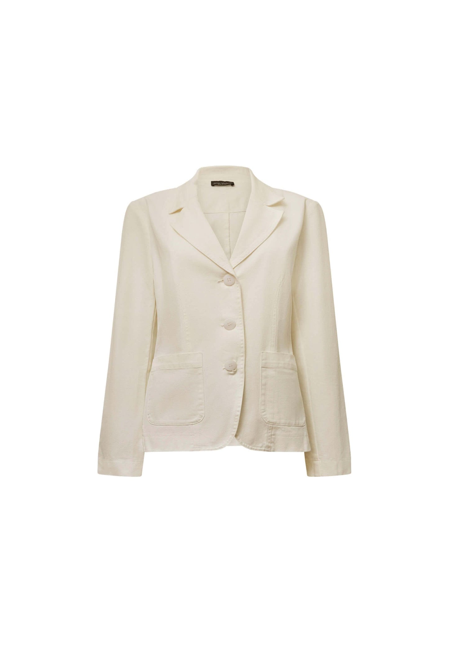 White Denim Blazer