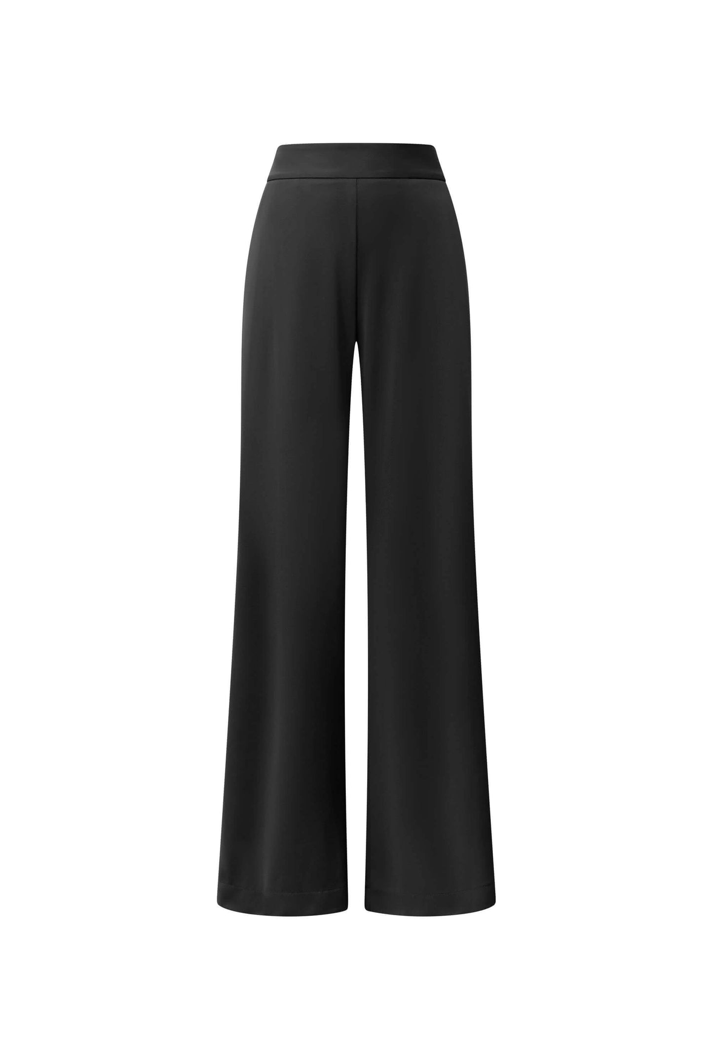 Wide-Leg Black Trousers