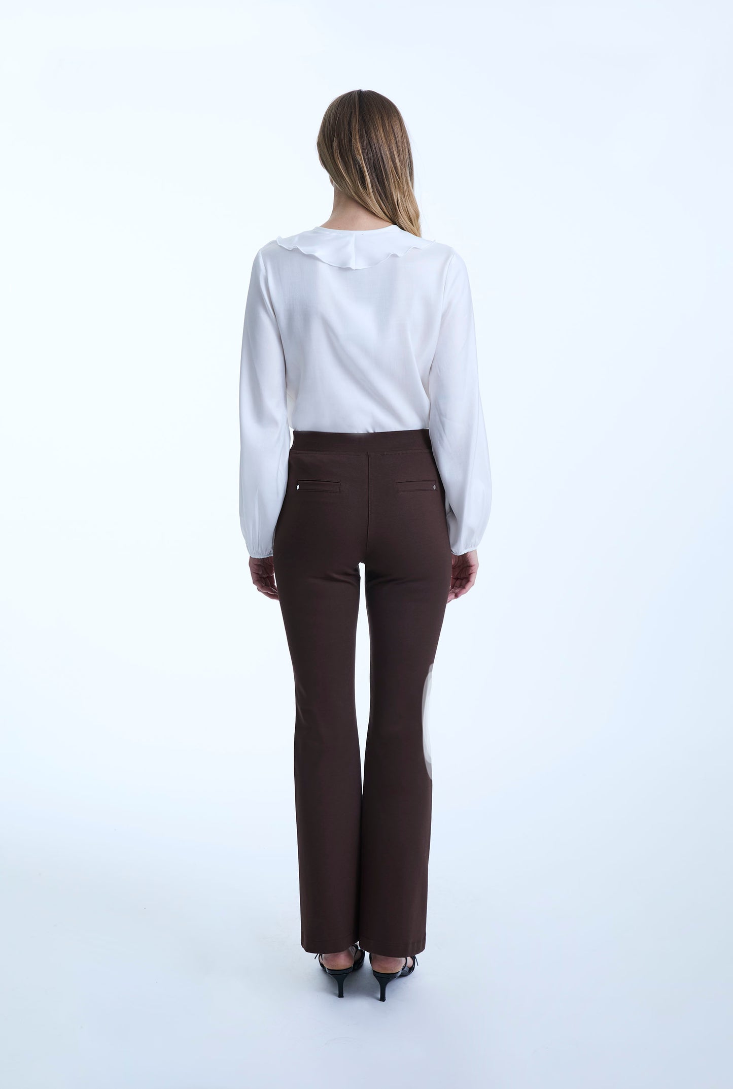 Boot Leg Brown Trousers