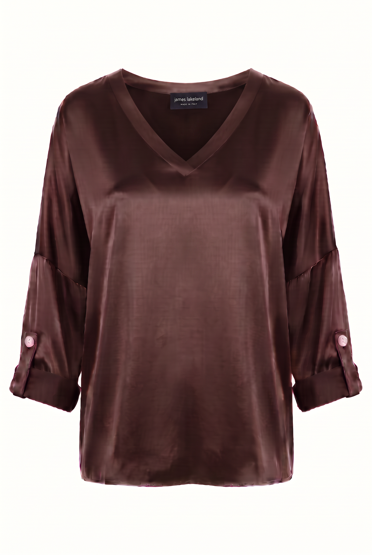 Satin Blouse Chocolate