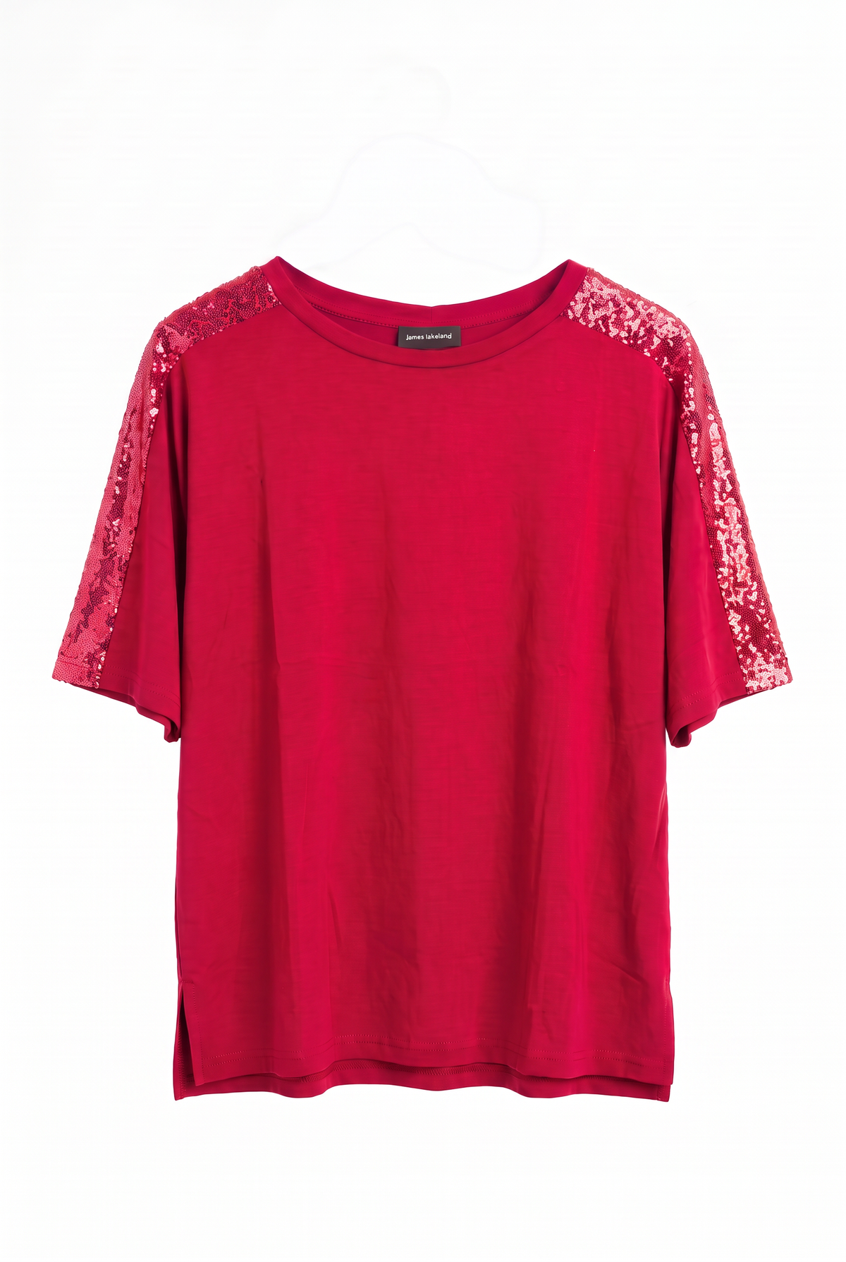 Paillettes Blouse Red