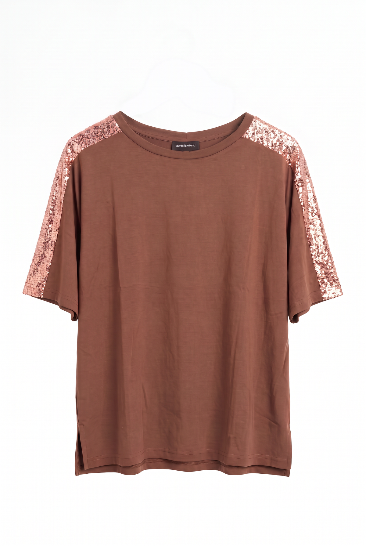 Paillettes Blouse Bronze