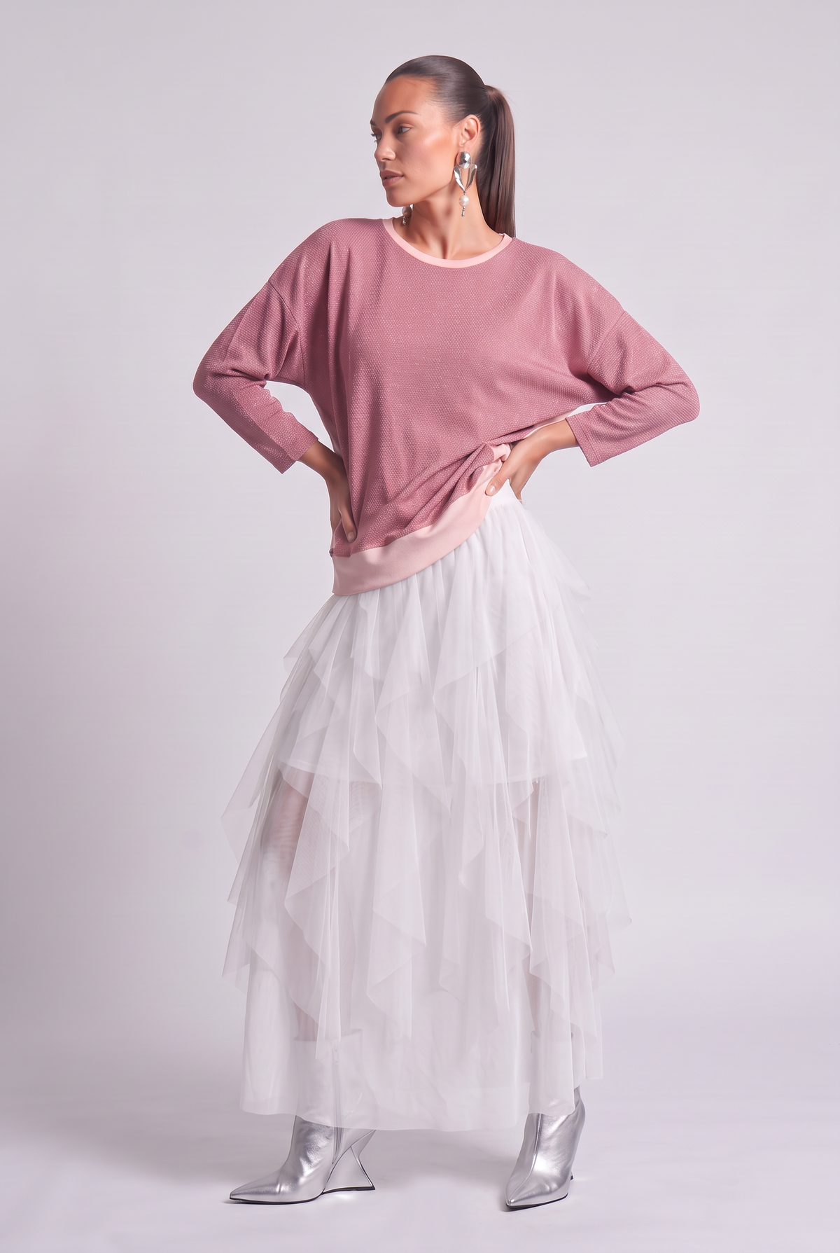 Shimmer Blouse Pink