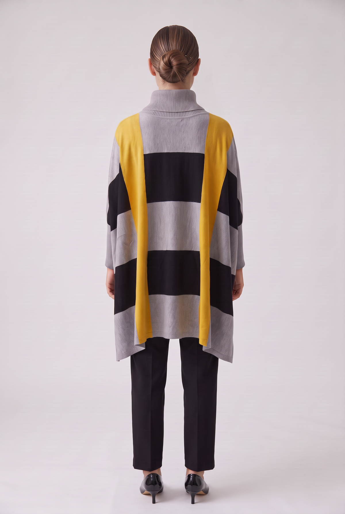 Mustard Accent Poncho