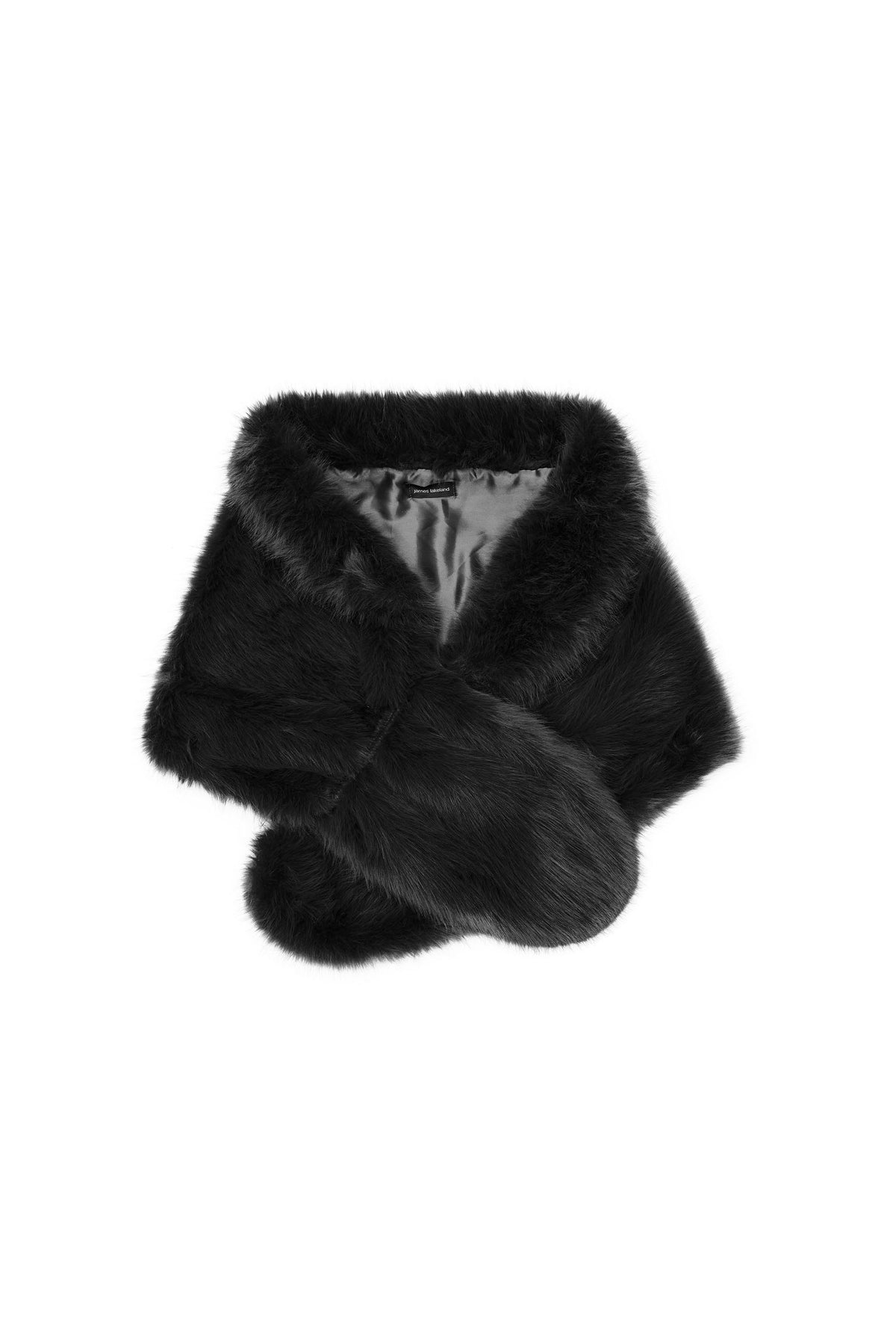 Black Faux Fur Wrap