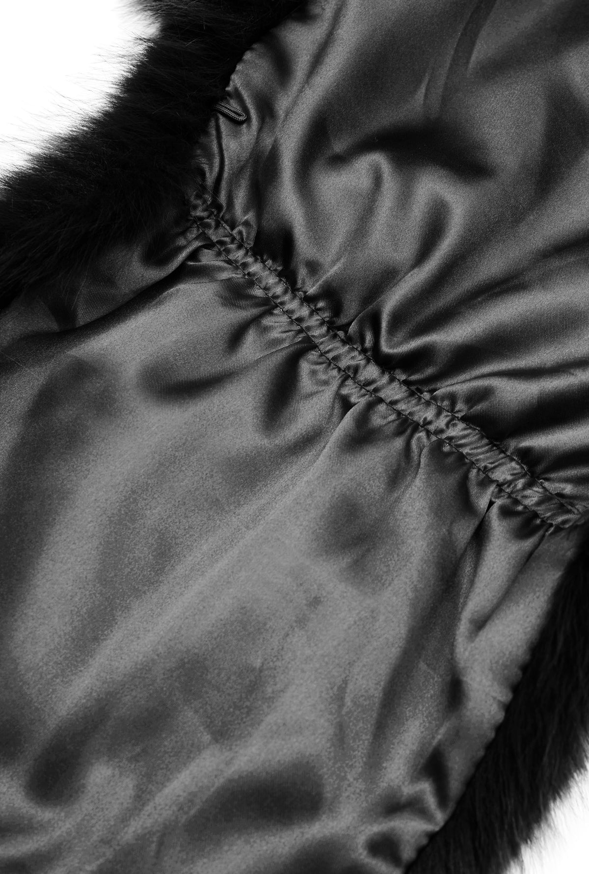 Black Faux Fur Wrap