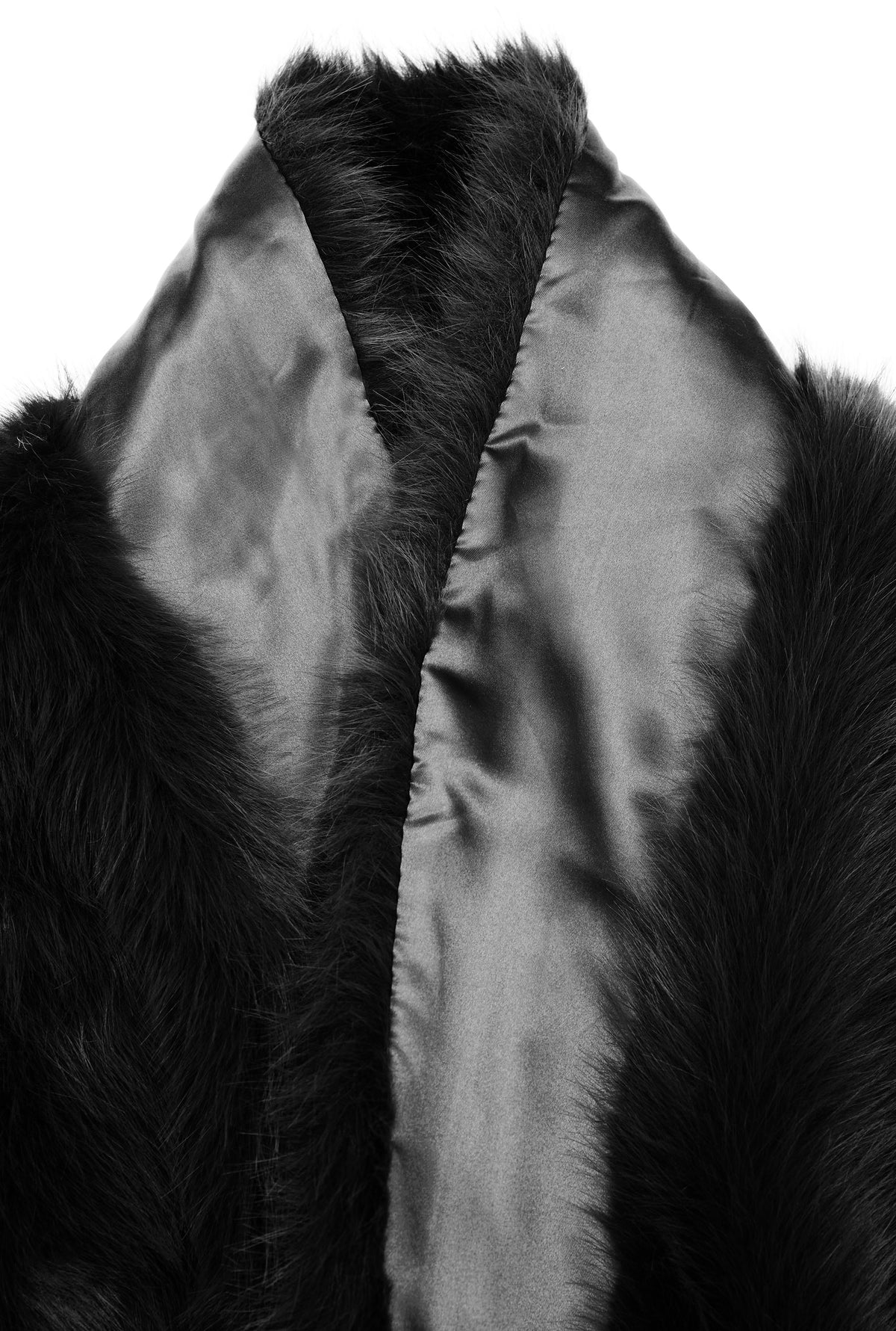 Black Faux Fur Wrap