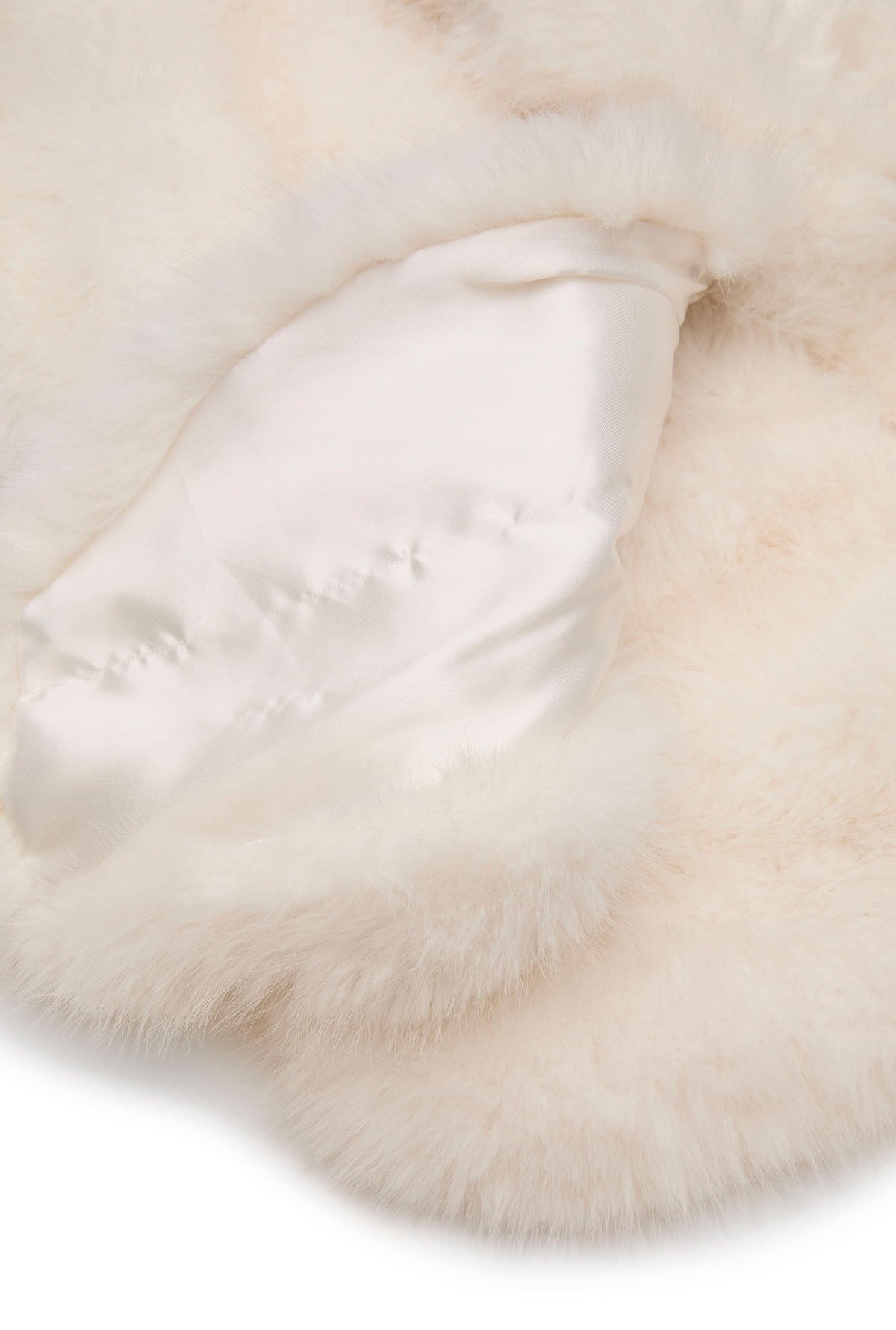 Cream Faux Fur Wrap