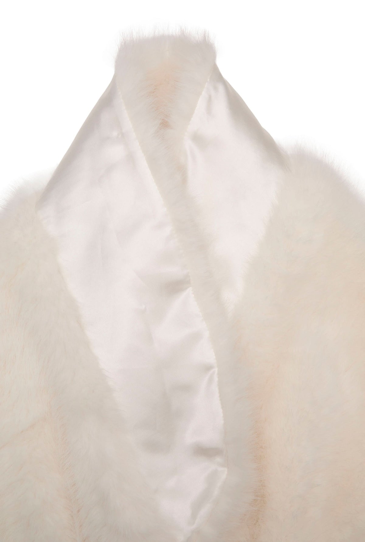 Cream Faux Fur Wrap