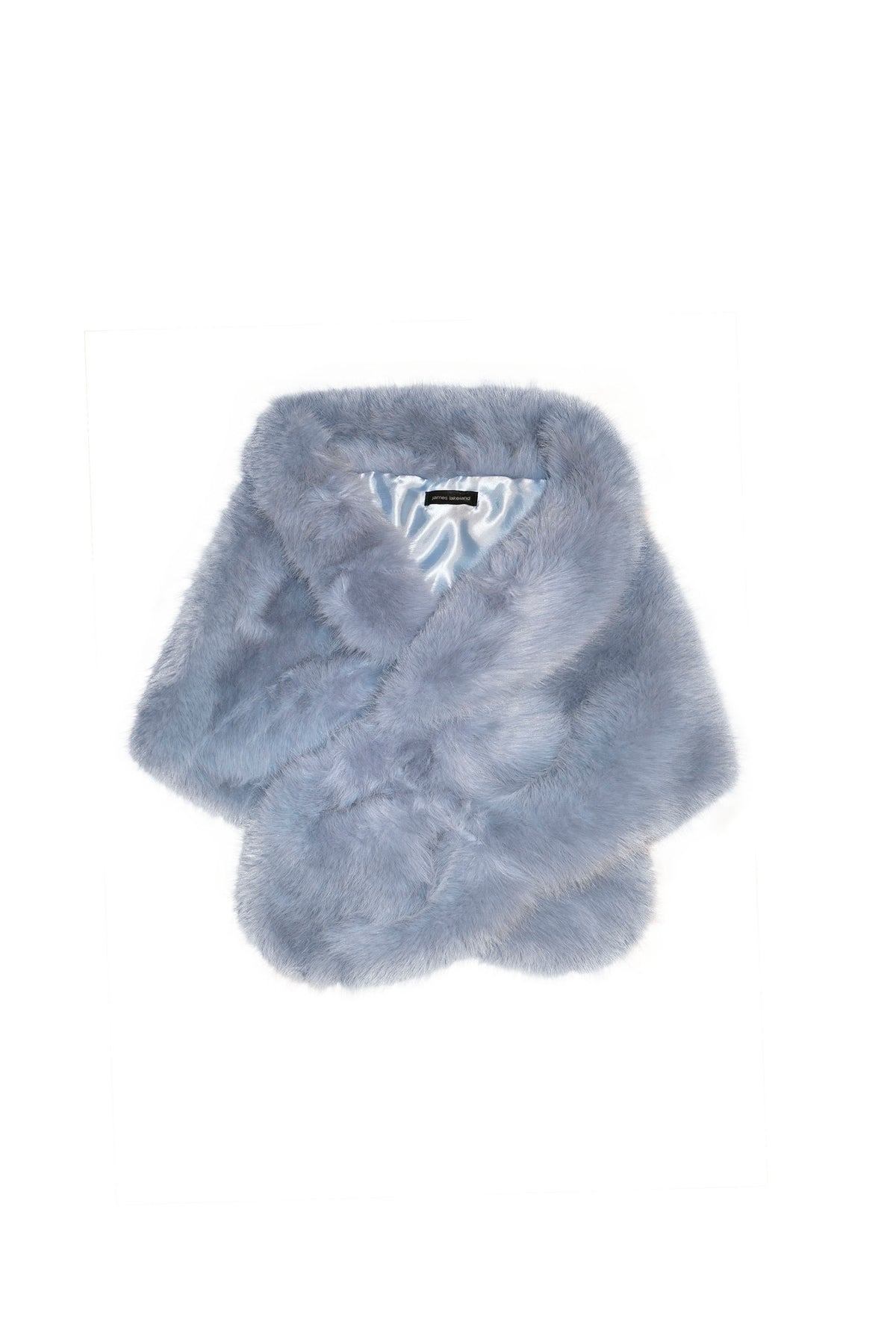 Pale Blue Faux Fur Wrap