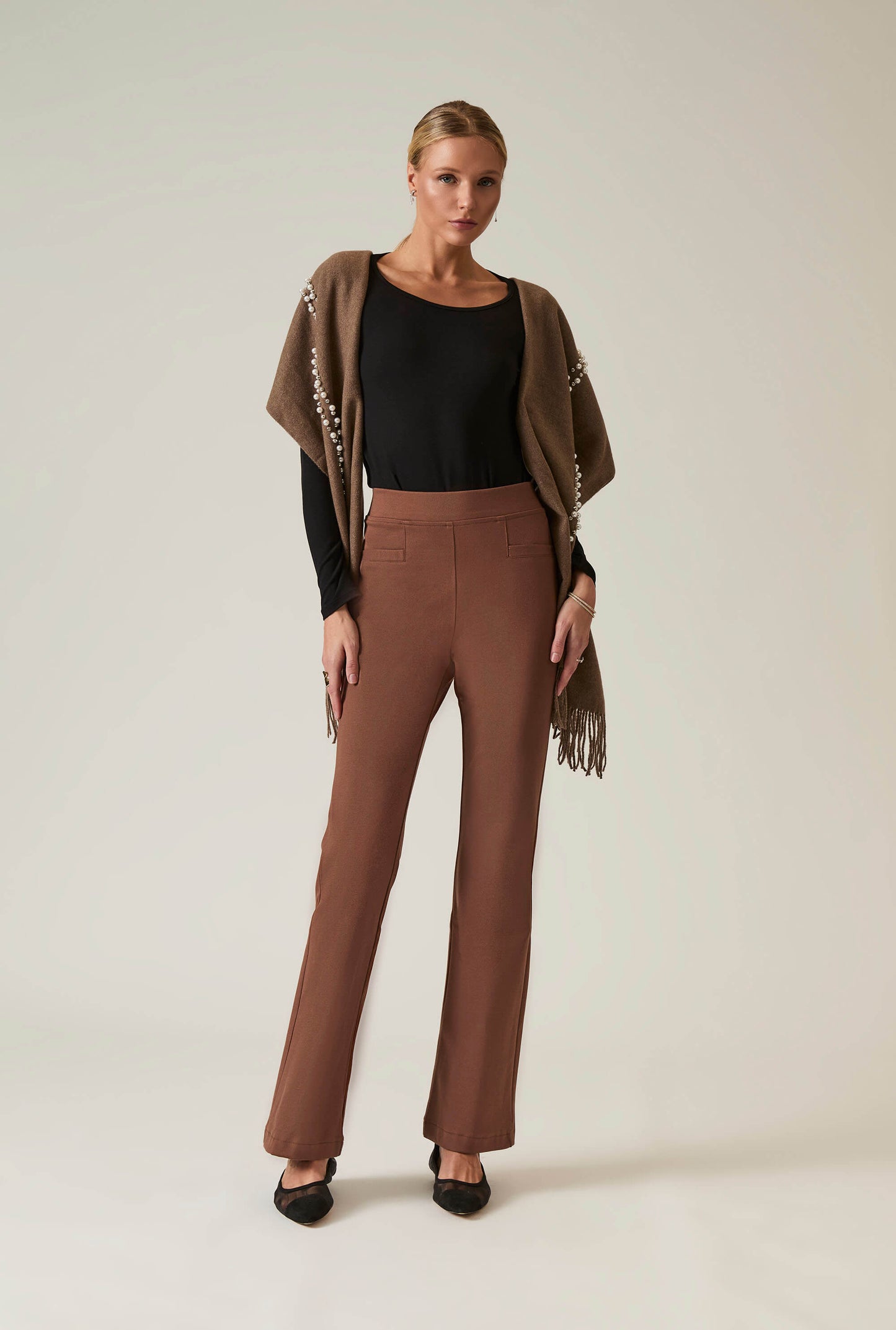 Mocha Bootleg Trousers