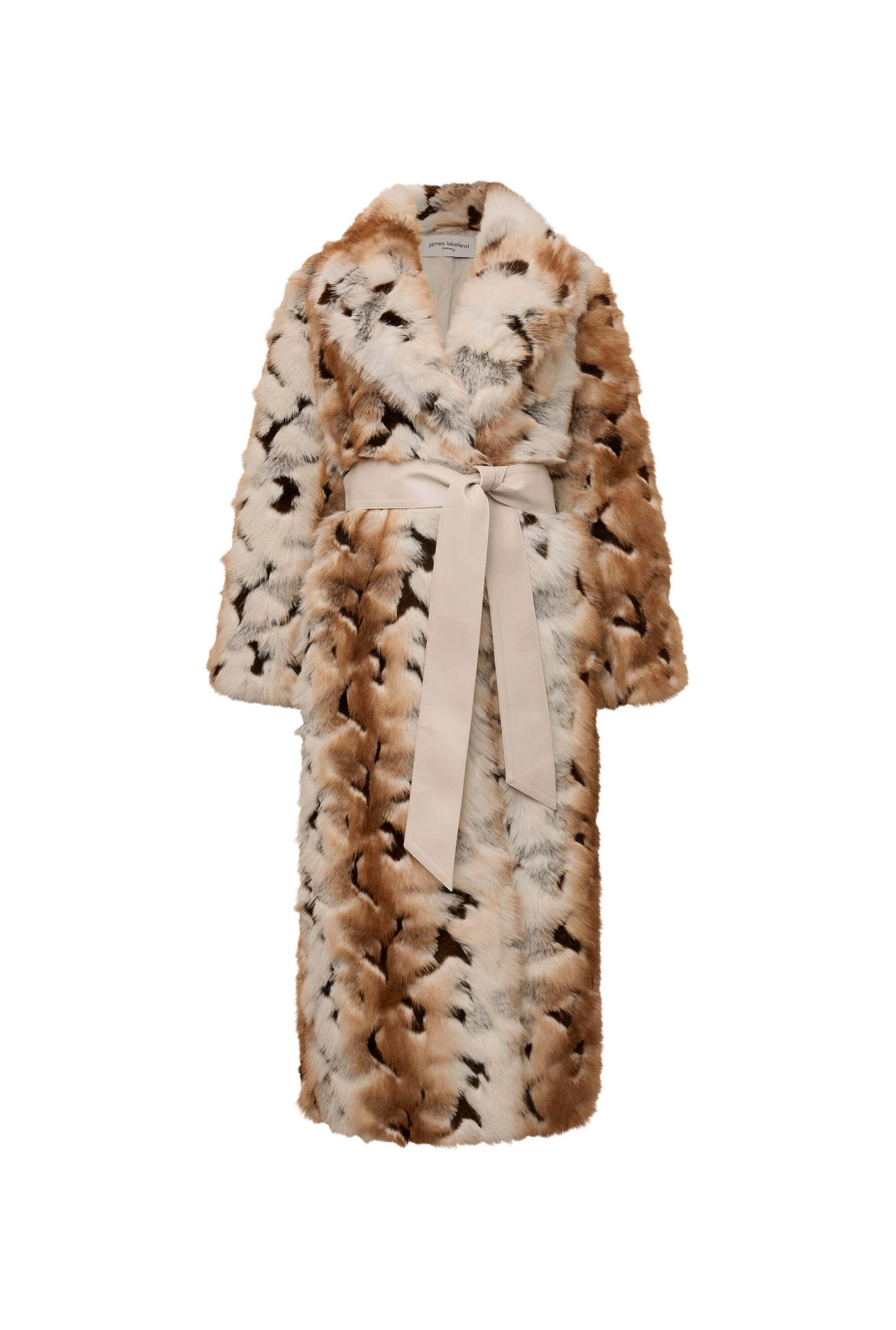 Animal Patchwork Faux Fur Coat