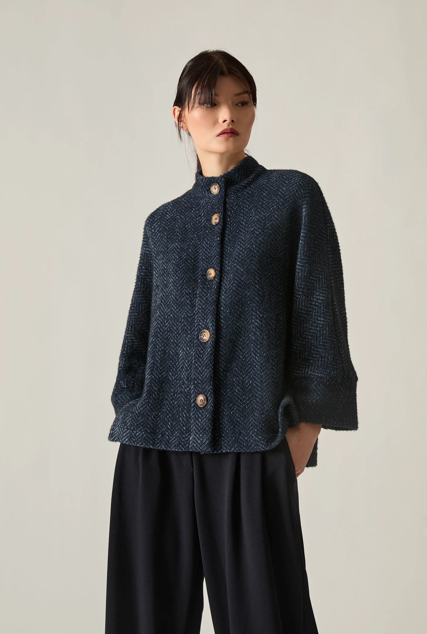 Batwing Black and Navy Jacket