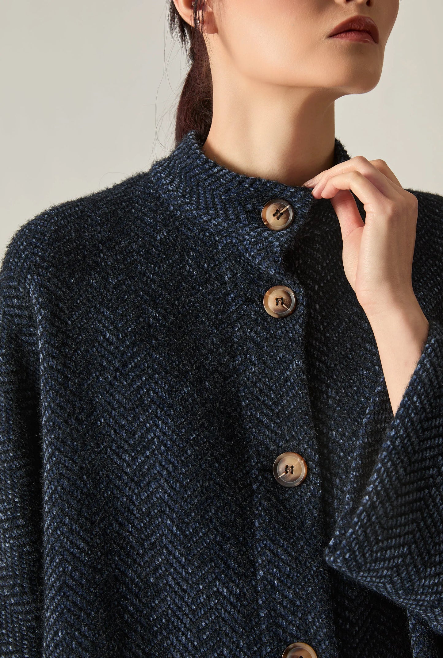 Batwing Black and Navy Jacket