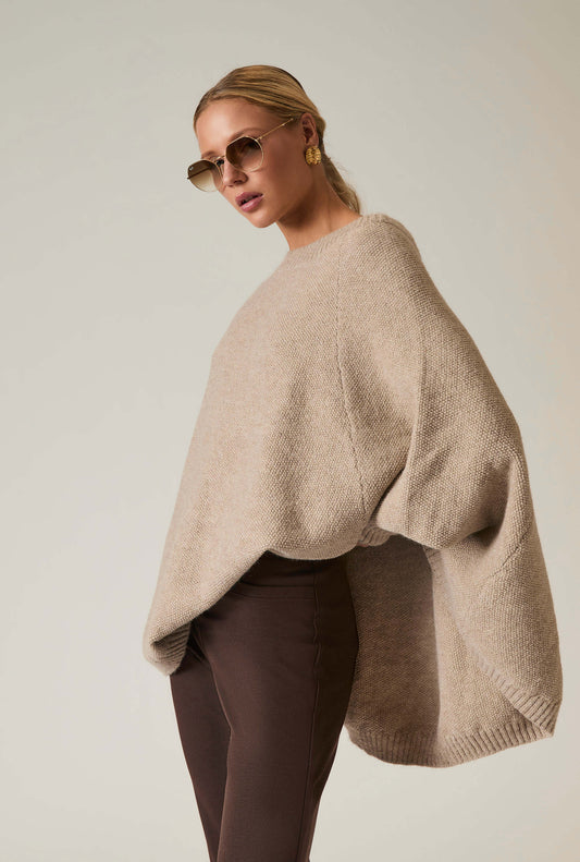 Beige One Size Pullover