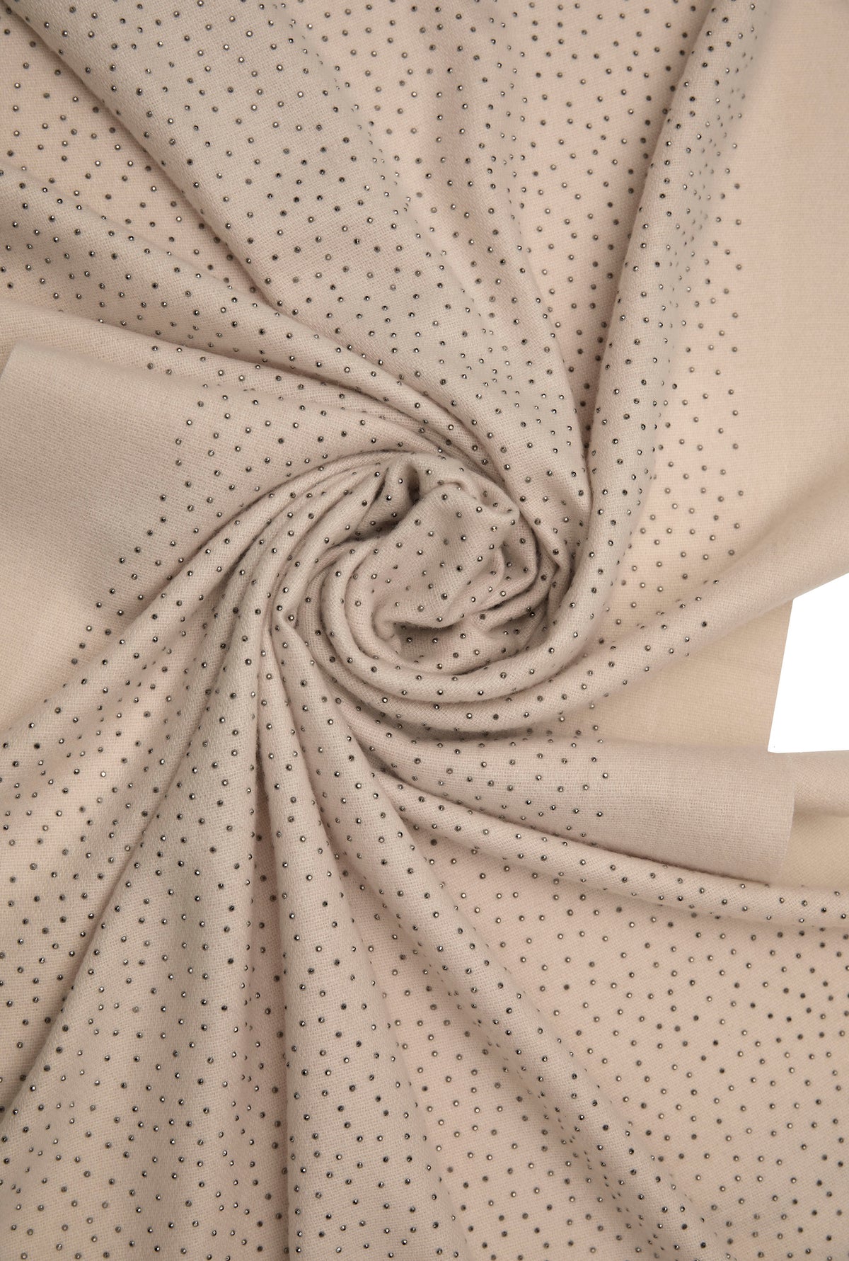 Beige Silver Stud Scarf