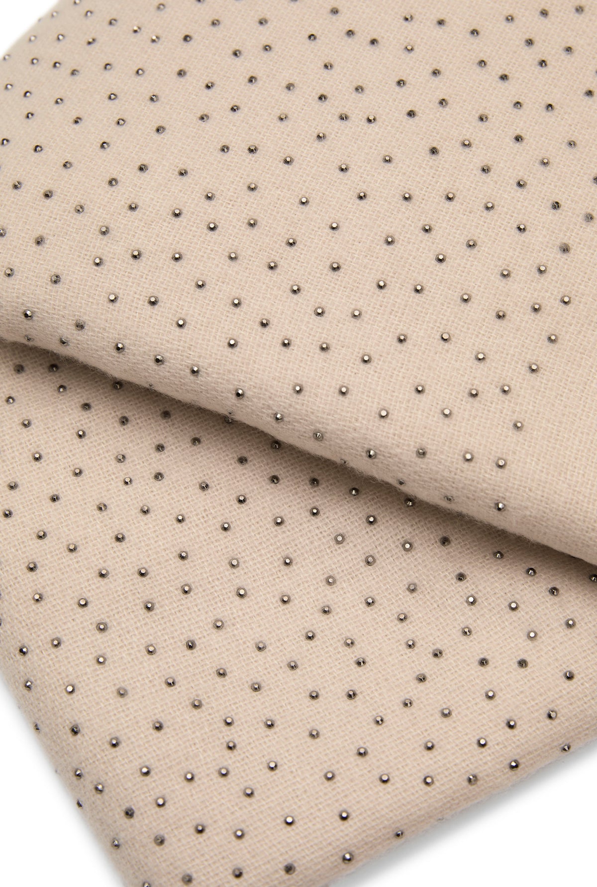 Beige Silver Stud Scarf