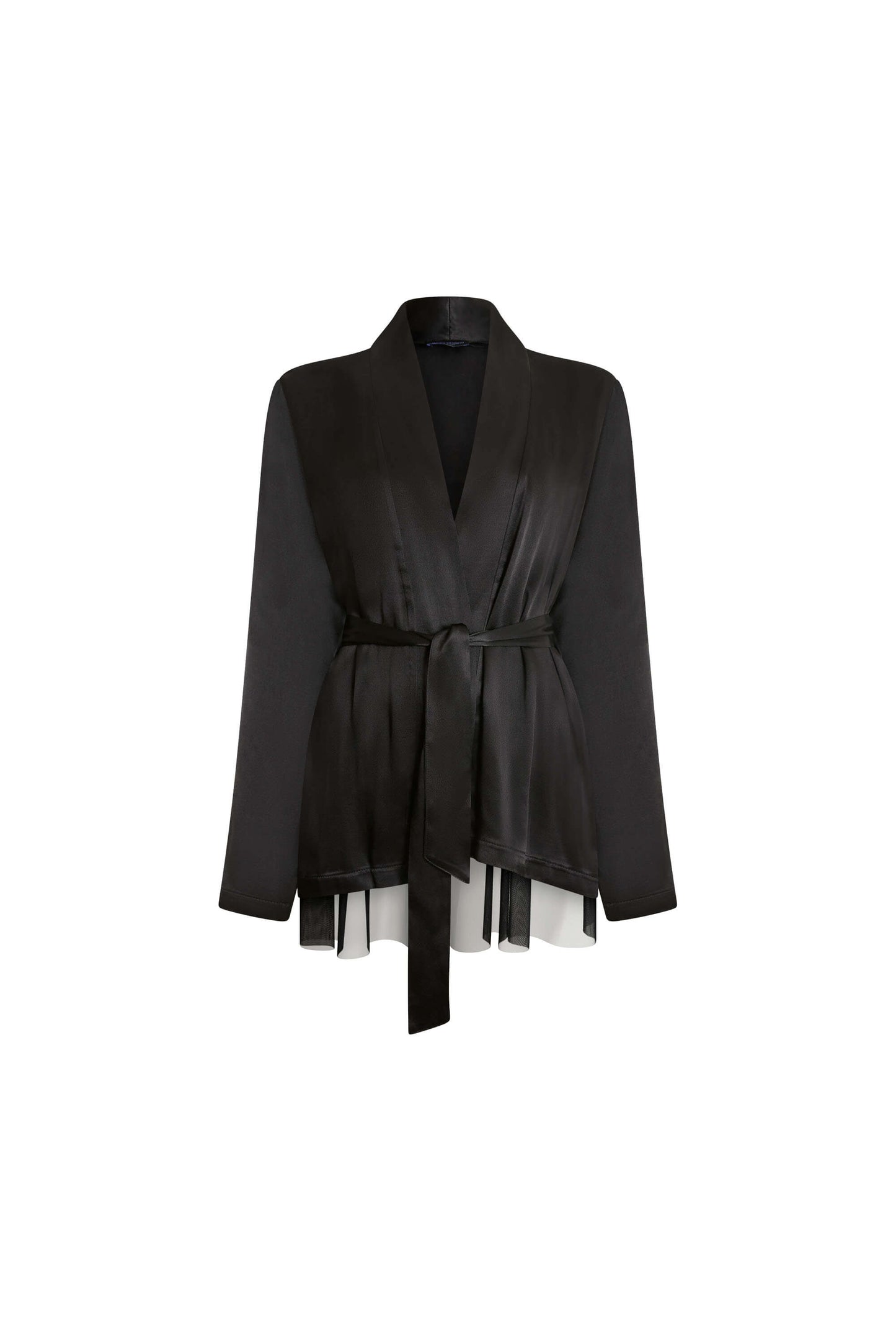 Belted Tulle Jacket