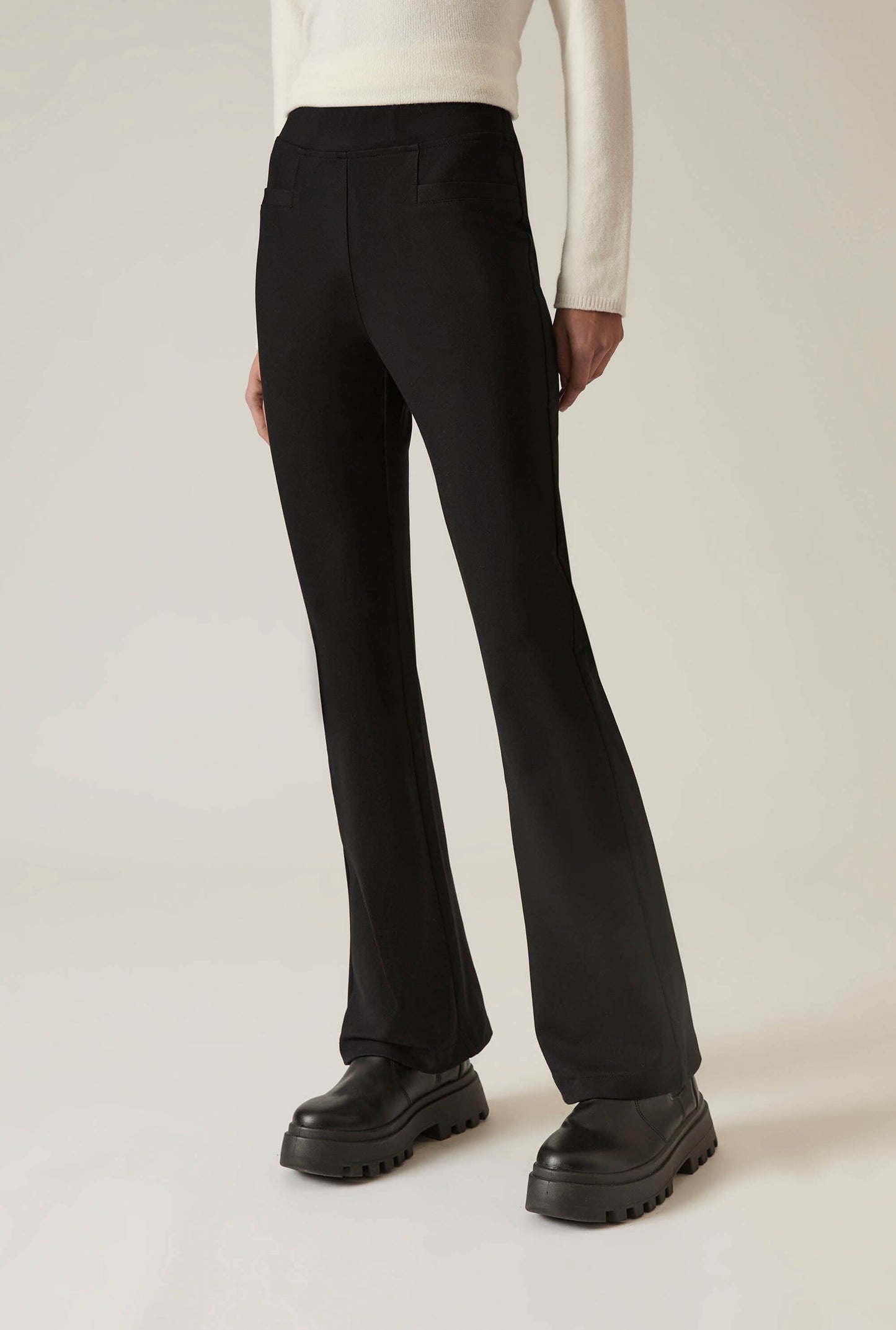 Black Bootleg Trousers