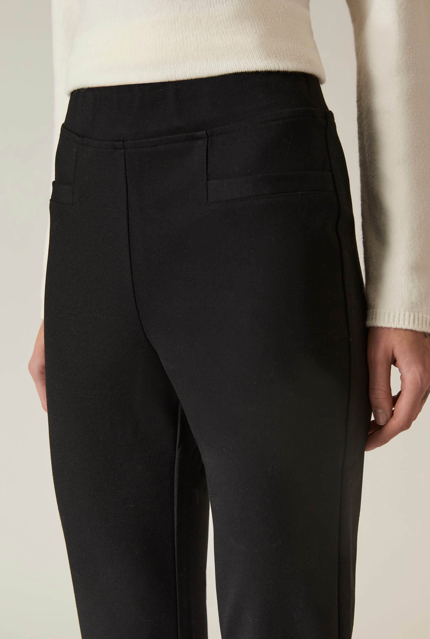 Black Bootleg Trousers
