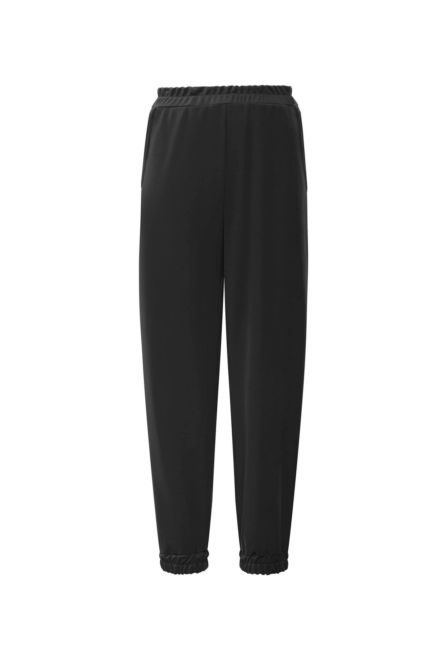 Black Jersey Jogger Trousers