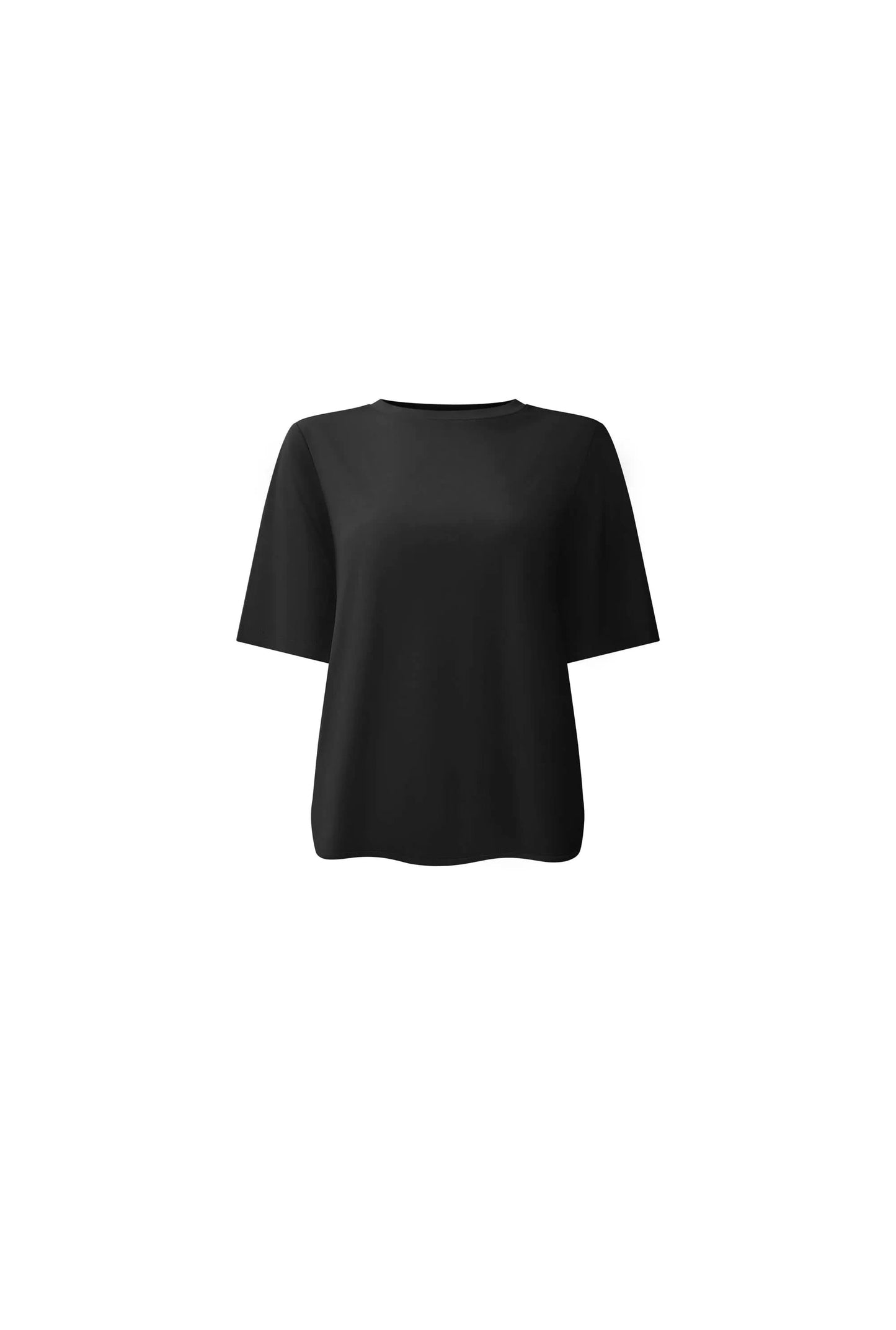Black Jersey Relaxed Top