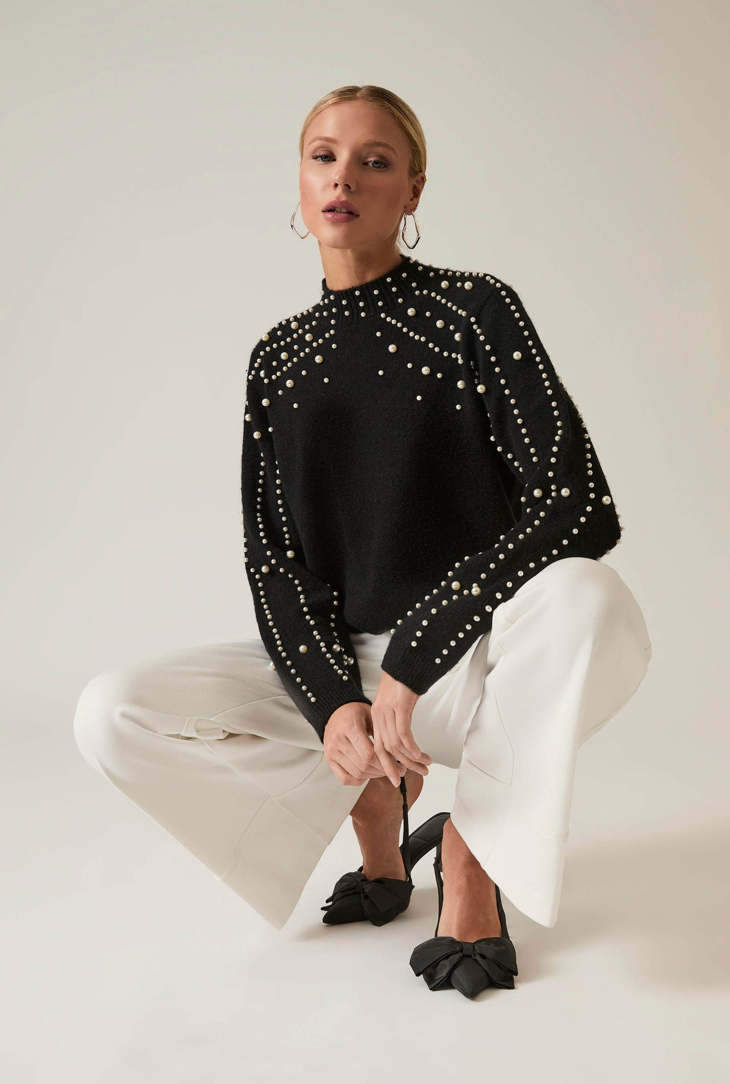 Black Pearl Sleeve Jumper