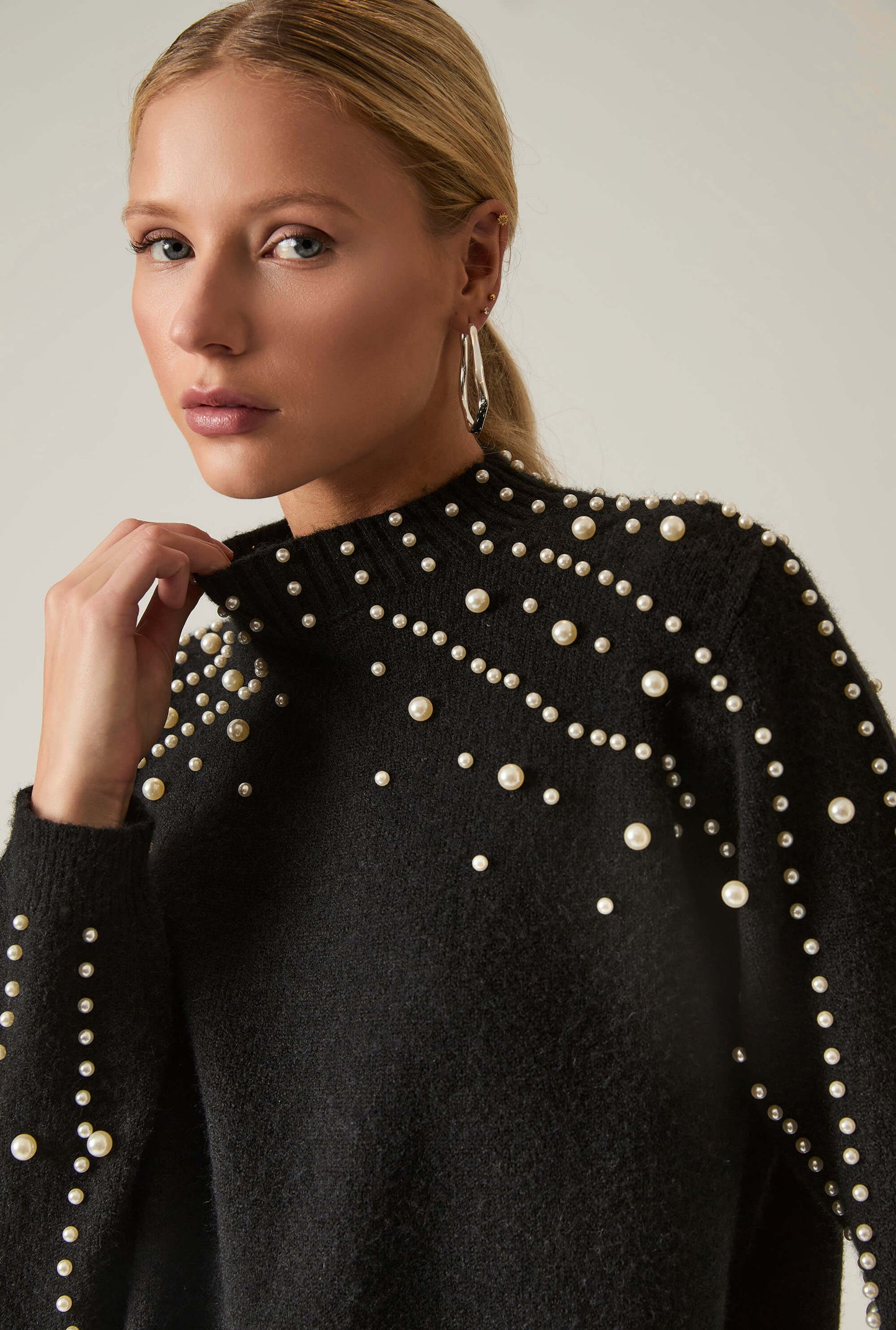 Black Pearl Sleeve Jumper