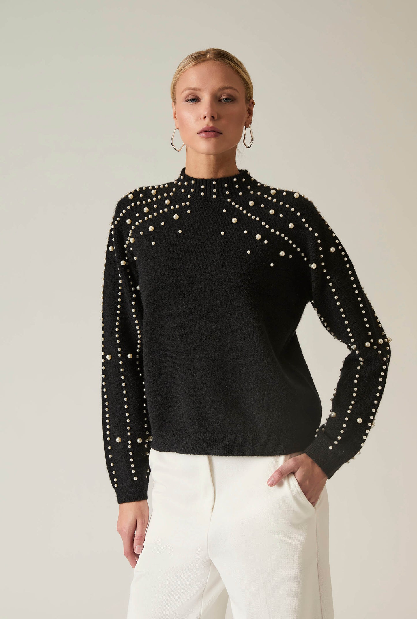 Black Pearl Sleeve Jumper