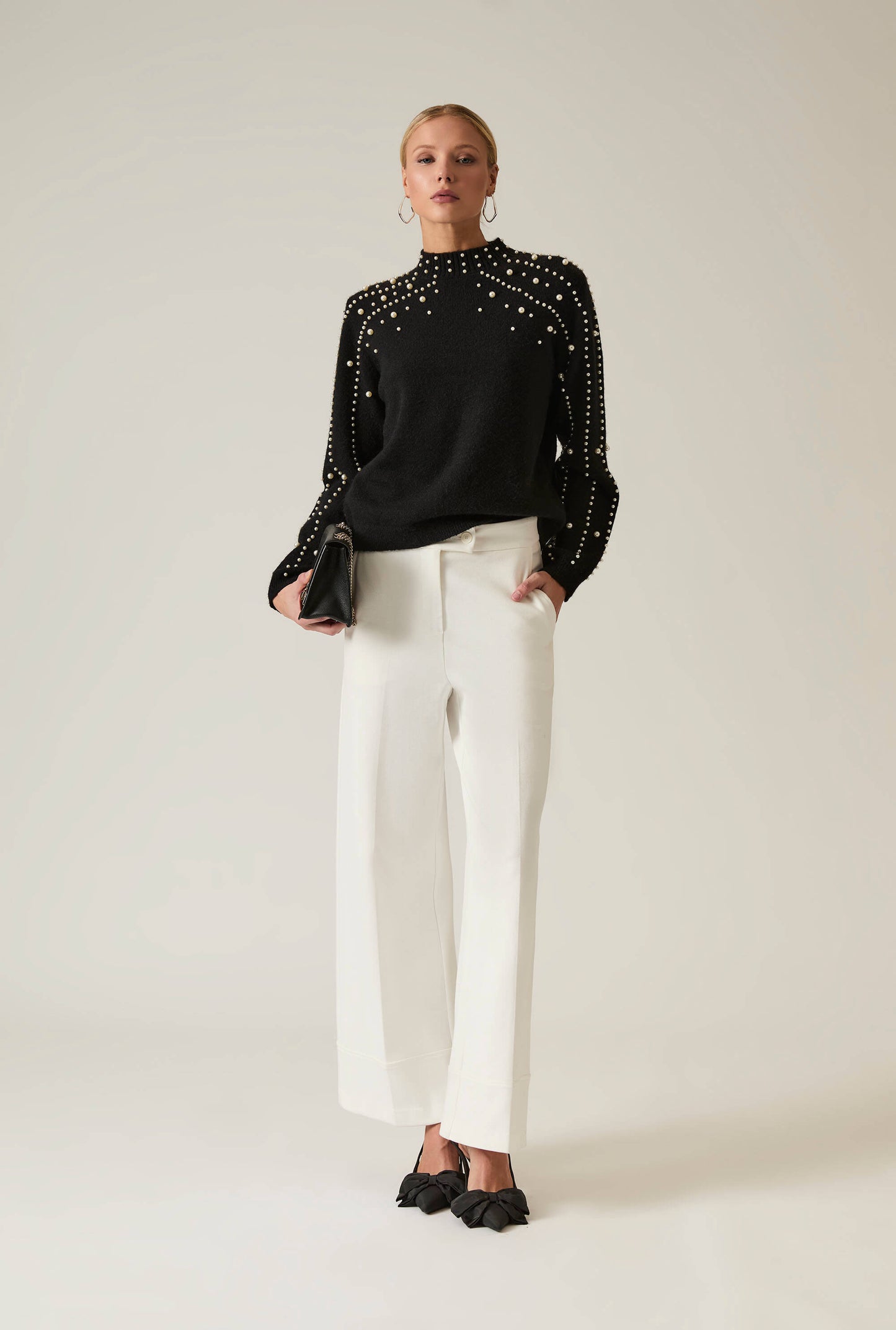 Black Pearl Sleeve Jumper