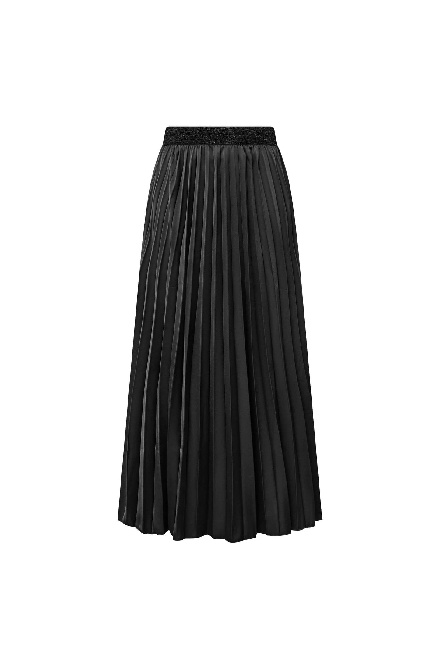 Black Pleated Maxi Skirt