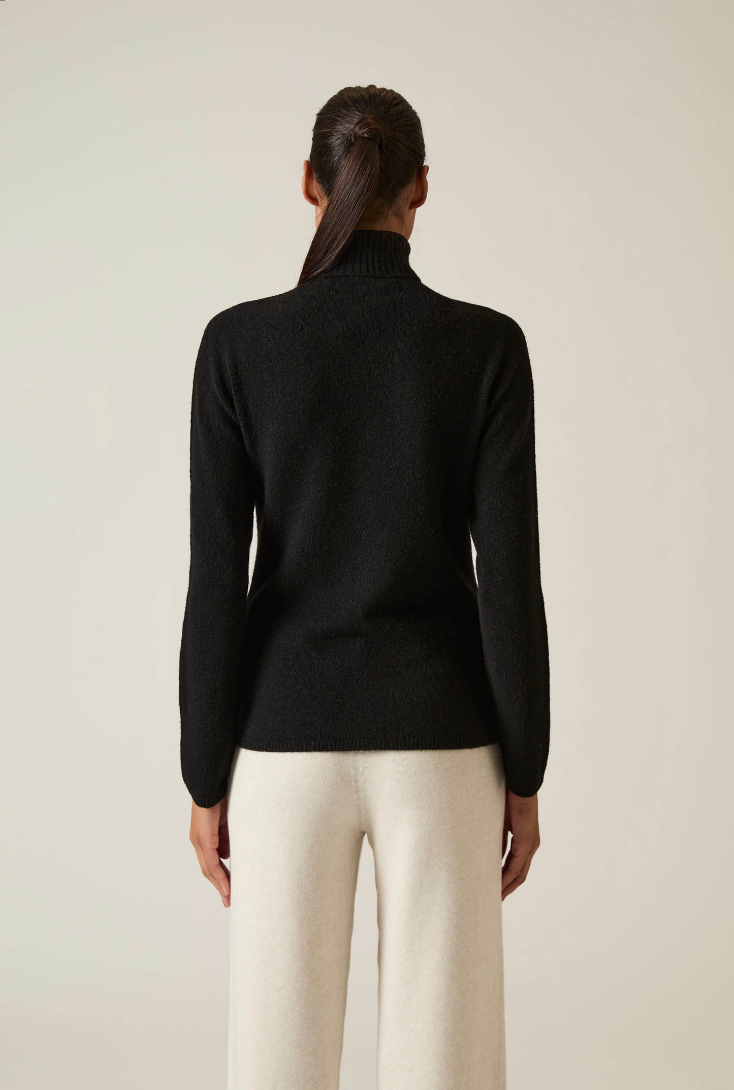 Black Polo Neck Jumper