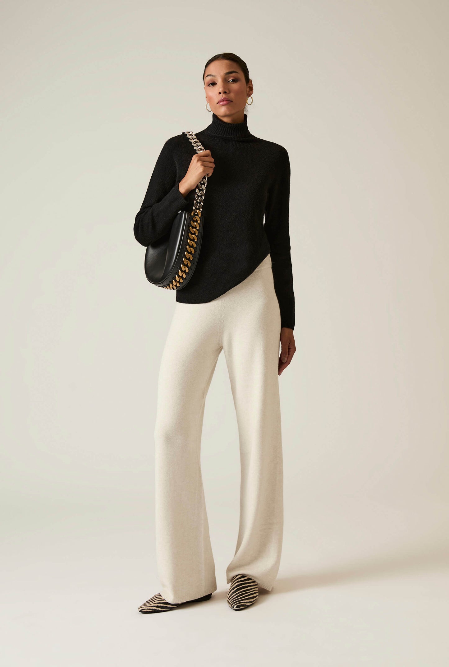 Black Polo Neck Jumper