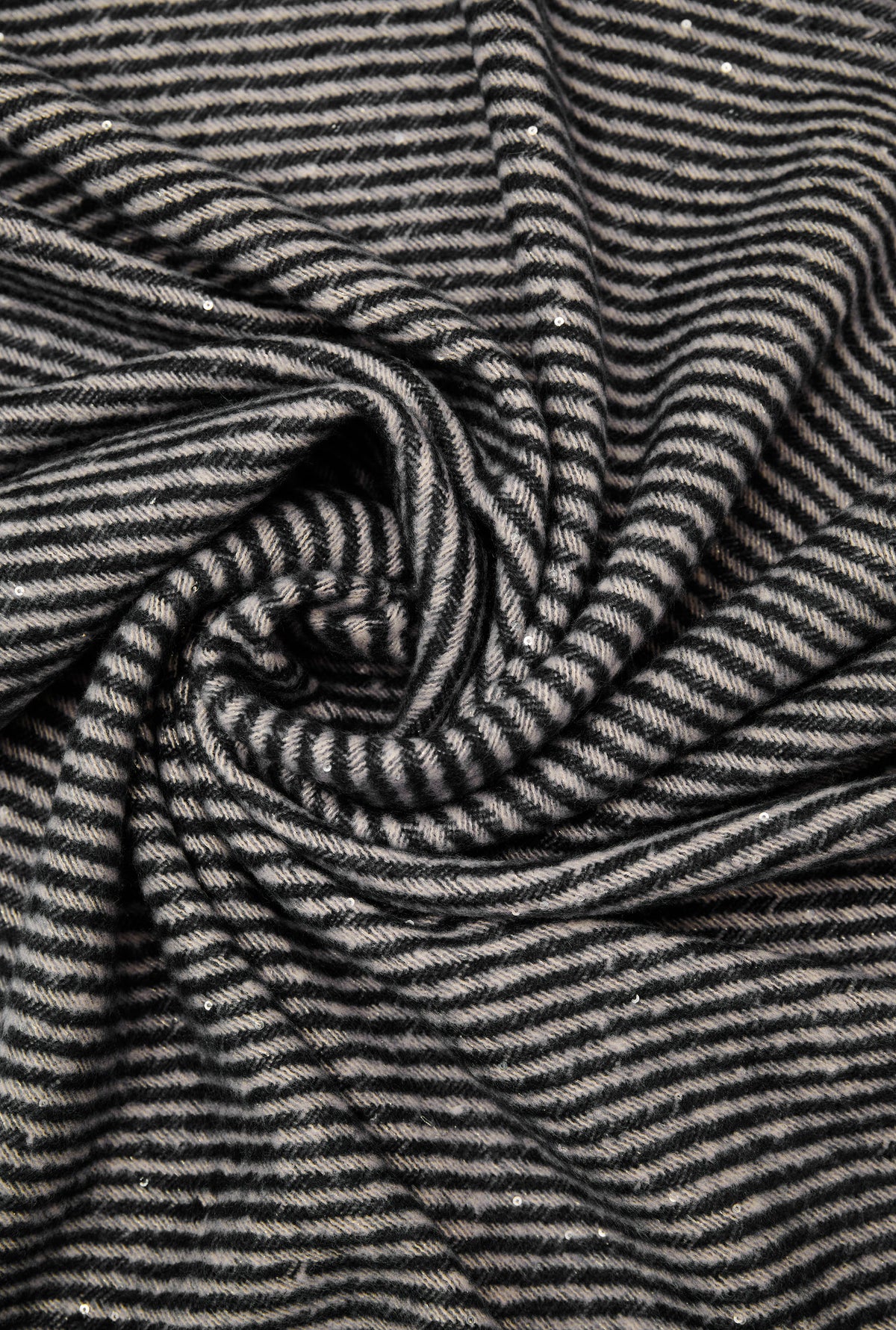 Black Sequin Detail Scarf