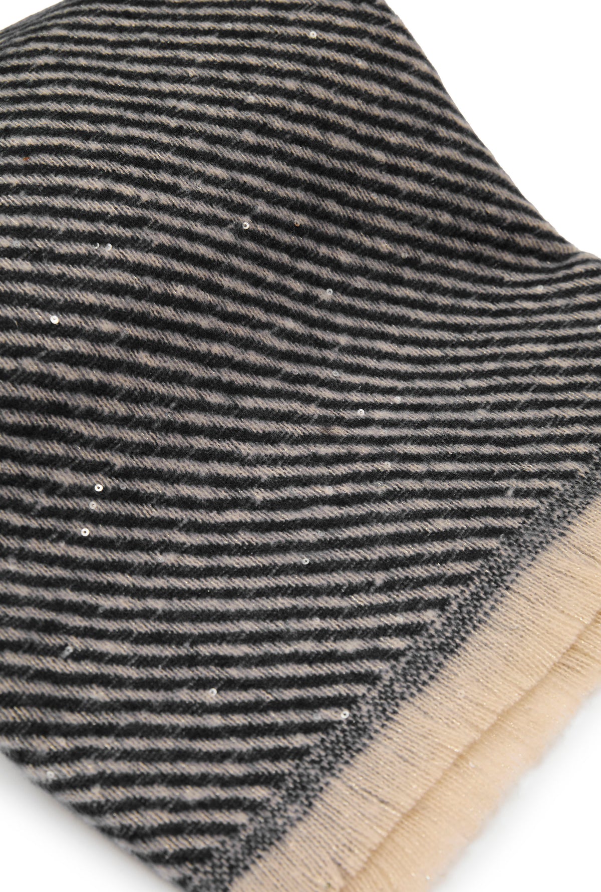 Black Sequin Detail Scarf