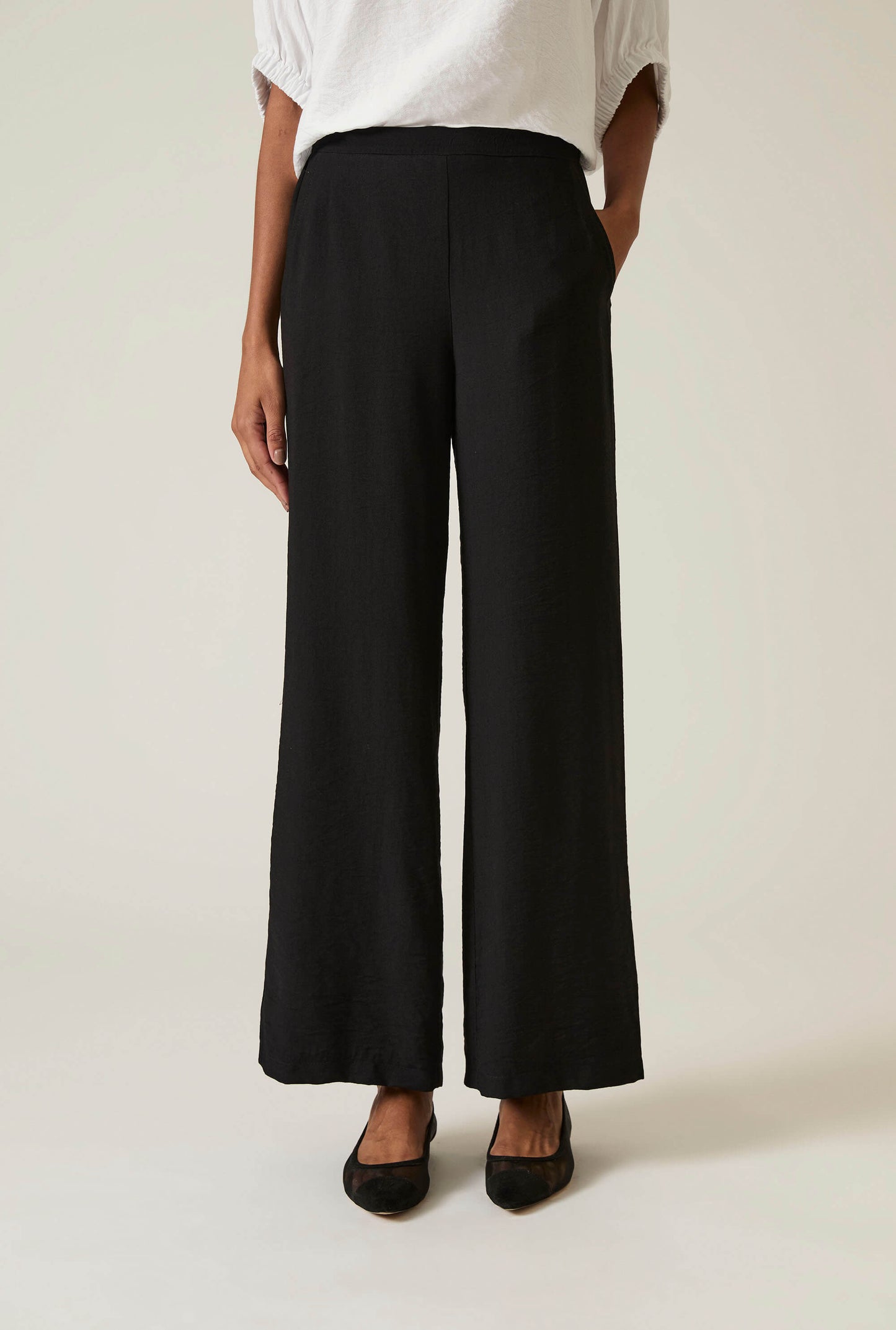 Black Wide-leg Trousers