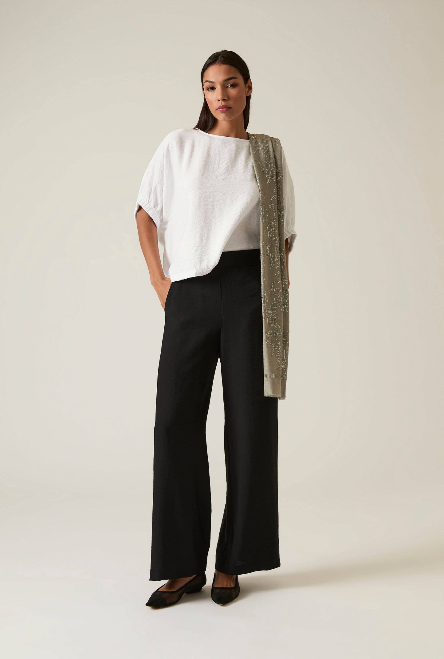 Black Wide-leg Trousers