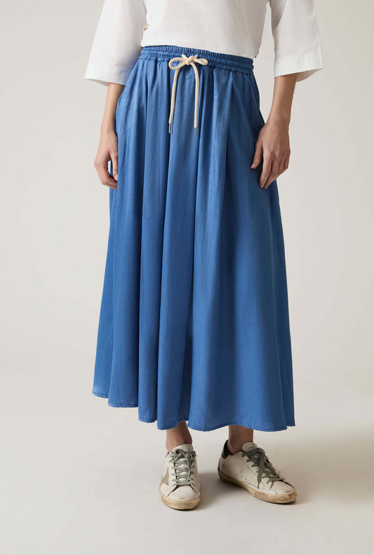 Blue Maxi Skirt
