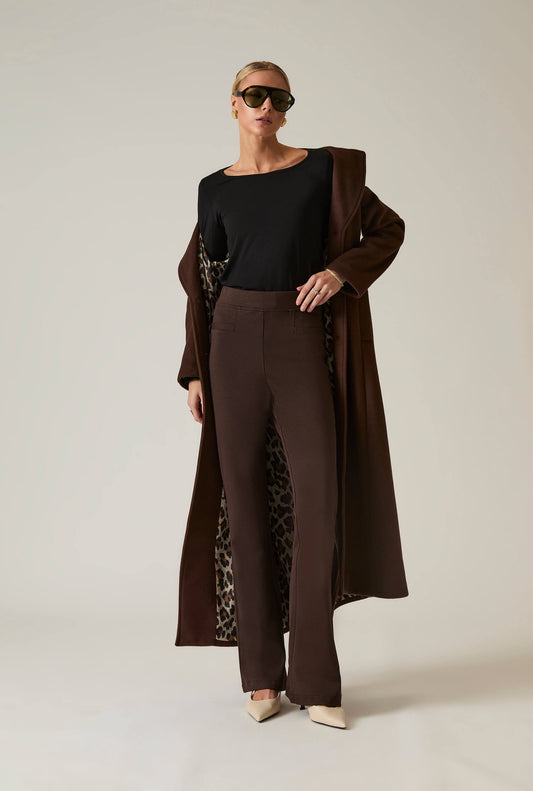 Dark Brown Bootleg Trousers