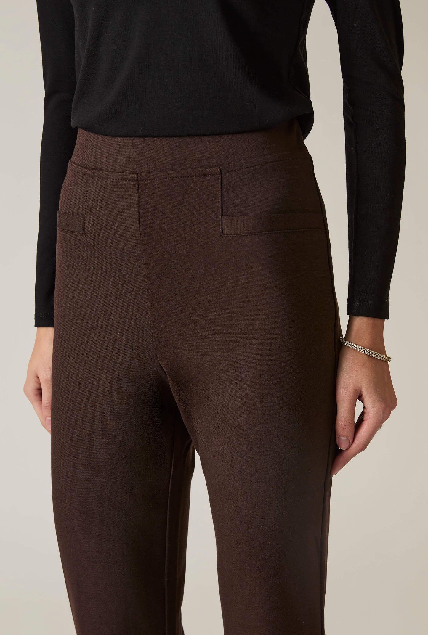 Dark Brown Bootleg Trousers